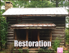 Historic Log Cabin Restoration  Proctorville, North Carolina